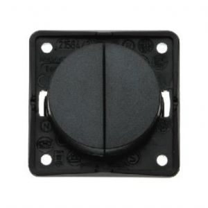 BERKER 12V/230V TWIN ROCKER SWITCH ANTRACITE
