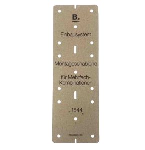 BERKER INSTALLATION TEMPLATE: CARDBOARD
