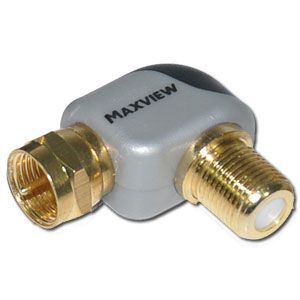 MAXVIEW ANGLED F CONNECTOR GOLD