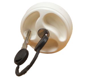WATER FILL CAP ONLY WHITE INC BARREL & KEYS