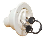 WATER FILL CAP ASSEMBLY WHITE INC BARREL & KEYS