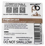 P & B EXPANDABLE WIPES (9PK)