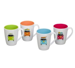 CAMPER SMILES MUG SET (4)