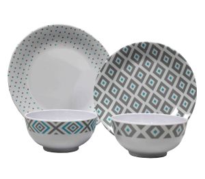 RONDE MILDA MELAMINE SET (12PCS)