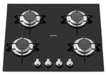 TOPLINE 9 SERIES 4 BURNER HOB 230V IGN BLACK GLASS