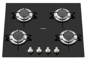 TOPLINE 9 SERIES 4 BURNER HOB 230V IGN BLACK GLASS