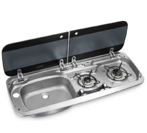 Smev 9222 Combi Lh Sink & Lid 1" Straight Waste