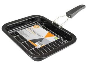 VIA MONDO ENAMEL GRILL PAN SMALL 28CMx22CMx4CM