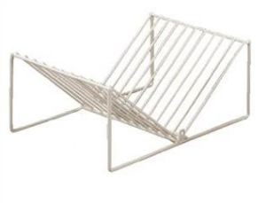 WIRE PLATE RACK (WHITE)
