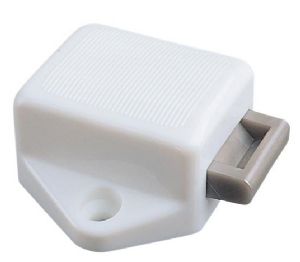 Mini Push Button Lock White 1 Side Opening