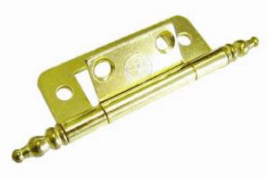 W4 Flush Hinge/Finials Brass (2)