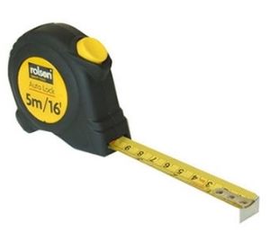 Rolson Tape Measure C/W Rubber Cover 5M X 19Mm