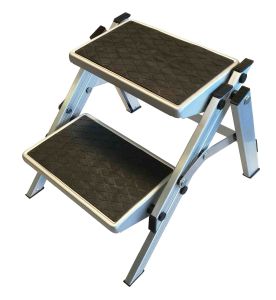 FOLDING DOUBLE STEP ALUMINIUM – Camping HQ UK
