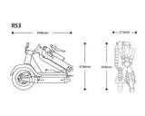 RILEY RS3 ELECTRIC FOLDING SCOOTER BLACK