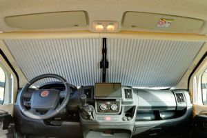 SIKA FRONT CAB BLIND DUCATO V8 WITH SENSOR & MIRROR - OYSTER