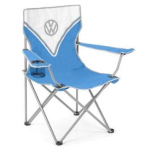 VW FOLDING CAMPING CHAIR BLUE