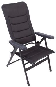 VIA MONDO 3D PADDED HIGH BACK MESH CHAIR CHARCOAL