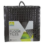 VIA MONDO D/GREY INTERLOCKING FLOOR TILES (8) 60x60x1cm