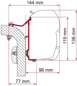 F45 Adapter Kit Hymer Van/B2 450Cm