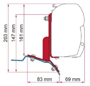 F45/F35 Adapter Kit Ford Transit Custom