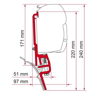 F35/F45 Adapter Vwt4 Brandrup