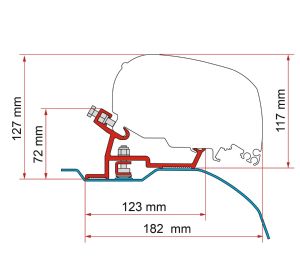F80/F65 Adapter Kit Fiat Ducato (High Roof) > 06/2006