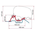 F80/F65 ADAPTER KIT MERCEDES SPRINTER ROOF RAIL