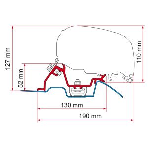 F80/F65 ADAPTER KIT MERCEDES SPRINTER ROOF RAIL