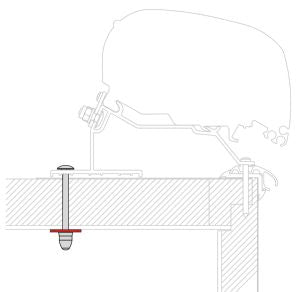 F80/F65 ADAPTER KIT LMC FOR CARAVAN ROOF