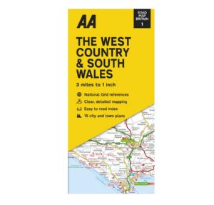 AA WEST COUNTRY & S WALES ROAD MAP