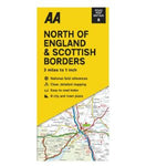 AA NORTH ENGLAND & BORDERS ROAD MAP