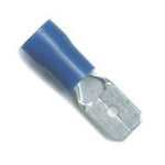 PUSH-ON MALE BLUE 6.3mm (100)