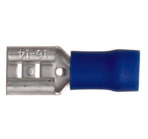 Push-On Female Blue 6.3Mm (100