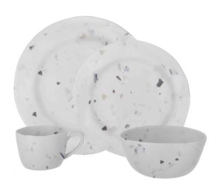 TRAVELLIFE SORIA DINNER SET TERRAZZO 16PC