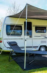 travellife sunshade awning with led anthracite 250x400cm camping camper