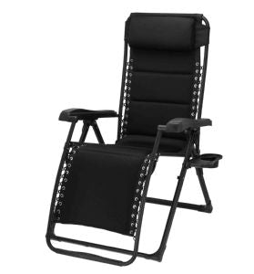 travellife barletta chair relax black camping camper