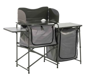 travellife toledo kitchen foldable dark grey storage cupboard camping camper