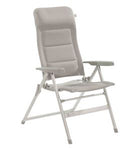 travellife barletta recliner comfort l light grey camping camper
