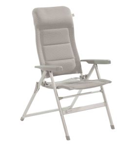 travellife barletta recliner comfort l light grey camping camper