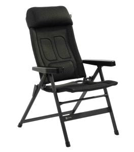 travellife lucca recliner comfort black camping camper