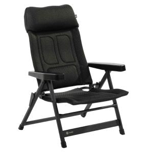 travellife lucca recliner lounge black camping camper