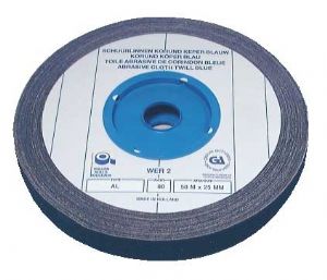 EMERY ROLL BLUE TWILL 50mm 80 GRIT