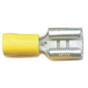 Push-On Female Yel 9.5Mm (100)