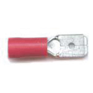 Push-On Male Red 6.3Mm (100)