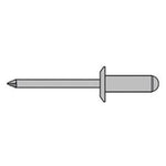 STEEL RIVET 4.8x16.5mm (3/16x5/8) (100)