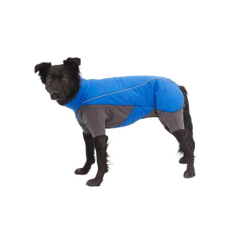 Ruffwear Vert Coverall Dog Snow Suit in Blue Pool (X Small)