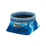 Ruffwear Quencher Dog Bowl with Coastal Mountains Print (Medium)