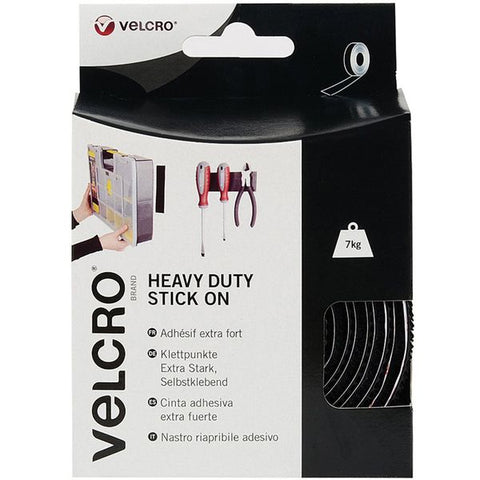 Velcro¨ Brand Heavy Duty Stick On Tape 50mm x 2.5m Black