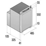 51 Litre 3 Way Fridge 12Vdc/230Vac/gas