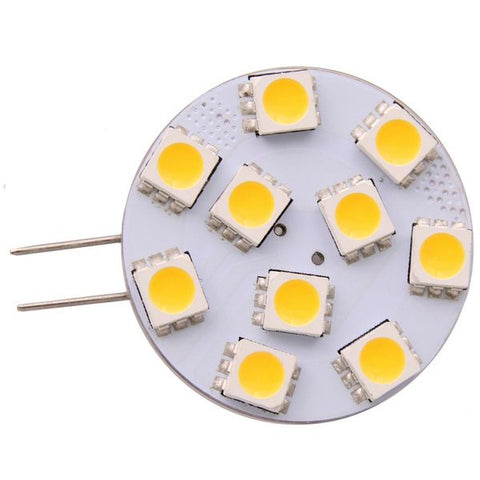 Bulb LED (10) G4 Side Pin 12V 30mm Dia
